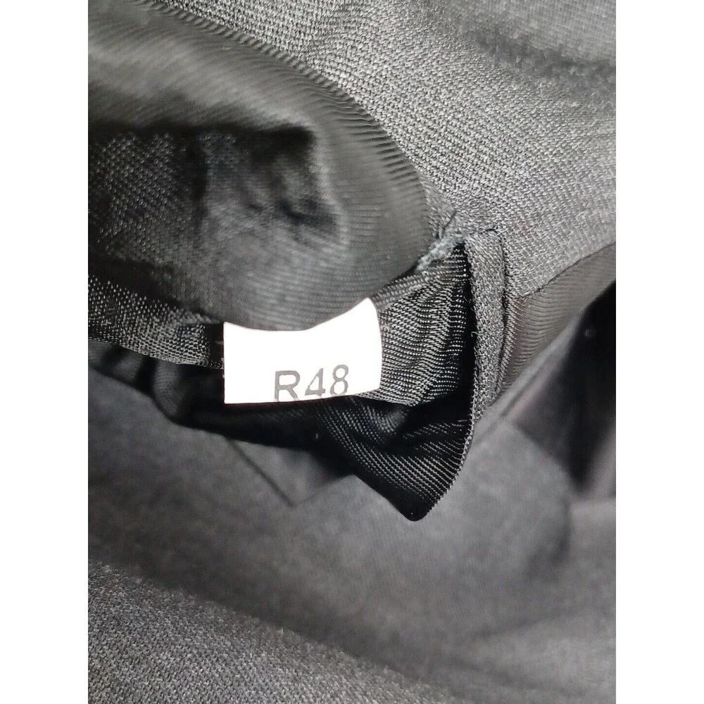 Jones New York Men's Charcoal Black 100% Wool Blazer Sz 48R